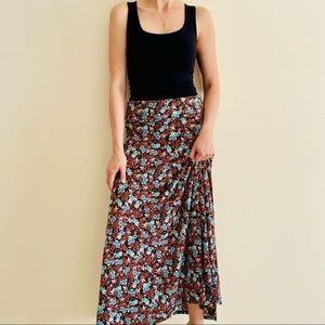 NWT LuLaRoe casual floral stretchy maxi skirt